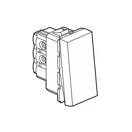 ليجراند - مفتاح Mosaic، مضاد للبكتيريا، خط 2، 10AX، 250V، 1 Module، Grey