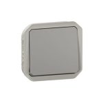 ليجراند - مفتاح Plexo، IP55، فتحة،خط 2، 10AX 250V، آلية، رمادي