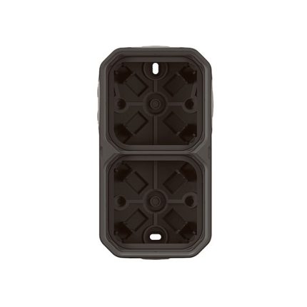 ليجراند - علبة ظاهرة Plexo، IP55، فتحتين، 4 ، 3x1+1x2 مداخل، أفقي وعمودي، أنثراسايت