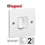 ليجراند - مفتاح مجوز سينرجي - 10 أمبير - خطين - 250 أمبير - أبيض