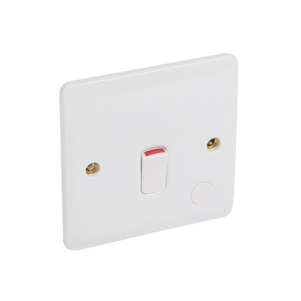 ليجراند - مفتاح تحكم Synergy، 20A، 250V، DP، 1 خط، مع منفذ مرن ومؤشر طاقة