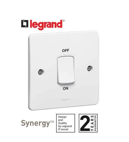 ليجراند - مفتاح مكيف سينرجي 45 أمبير - مع لمبة بيان - أبيض