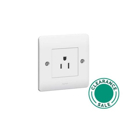 تصفية ليجراند - مقبس سينرجي، 15A، مفرد، Unswitched، SASO، أبيض