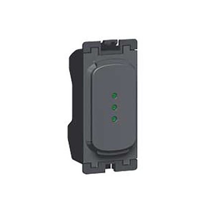 ليجراند - مؤشر Synergy، Grid Module، Neon أخضر، 1mA، 230-250V، 0.3W، Anthracite