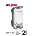 ليجراند - مفتاح 20 أمبير - 1 خط - 250 فولت - سينرجي أبيض - Grid