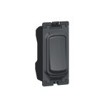 ليجراند - مفتاح فردي Synergy، موديول الشبكة، 2 طريق مع مفتاح دفع، 10AX، 250V~، Anthracite