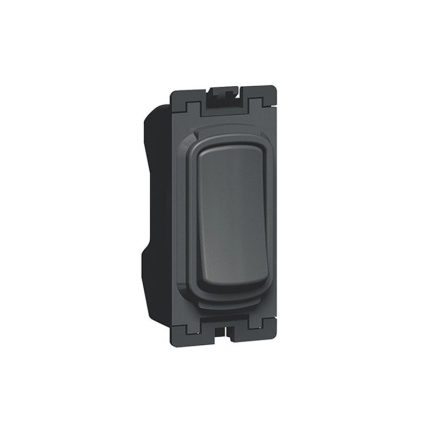 ليجراند - مفتاح فردي Synergy، موديول الشبكة، 2 طريق مع مفتاح دفع، 10AX، 250V~، Anthracite