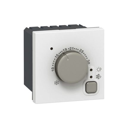 ليجراند - منظم حرارة إلكتروني Mosaic، 2 موديول، 230V AC، White