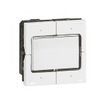 ليجراند - وحدة تحكم KNX Mosaic، 4 أزرار/4 نقاط عمل، أبيض