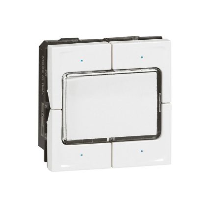 ليجراند - وحدة تحكم KNX Mosaic، 4 أزرار/4 نقاط عمل، أبيض