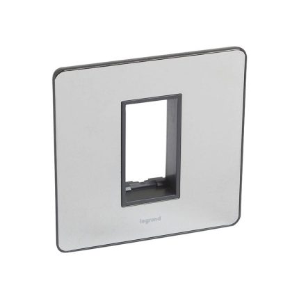 ليجراند - لوحة أمامية Synergy Sleek، مفرد، لآلية Arteor 1 موديول، Polished Stainless Steel