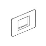 ليجراند - لوحة أمامية Synergy Sleek، مجوز، لآلية Arteor 3 موديول، Glossy Gold