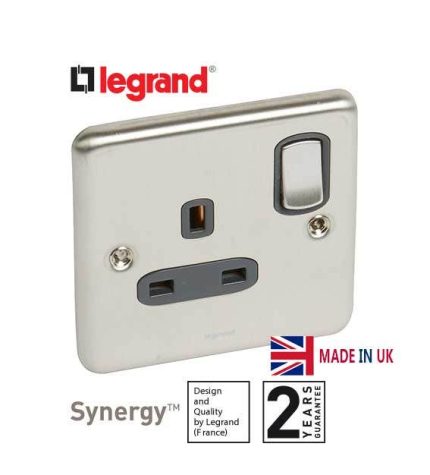 ليجراند - فيش مفرد سينرجي - 13 أمبير - 250 فولت - Authentic - ستانليس ستيل