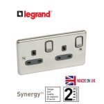 ليجراند - فيش مجوز سينرجي مع مفتاح - 13 أمبير - 250 فولت - Authentic - ستانليس ستيل