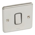 ليجراند - مفتاح مفرد 20 أمبير - 2 خط - سينرجي - ستانليس ستيل