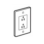 ليجراند - مقبس Synergy Authentic، أمريكي، مجوز، غير مزود بالتبديل، 15A، 127V، Polished Stainless Steel