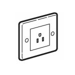 ليجراند - مقبس Synergy Authentic، BS، مفرد، 15A، 127V، غير مزود بالتبديل، Glossy Gold