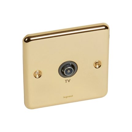 ليجراند - مقبس تلفاز Synergy Authentic، مفرد، ذكر، Glossy Gold