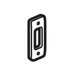 ليجراند - لوحة أمامية Synergy Authentic، مفرد، 1 موديول، Architrave، Glossy Gold