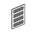 ليجراند - لوحة أمامية Synergy Authentic، 4x3 مزدوج، لـ 24 موديول، Glossy Gold