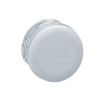 ليجراند - علبة التوصيل Plexo، 4 فتحة، IP55 IK07، دائري Ø60mm، ارتفاع 40mm، Grey
