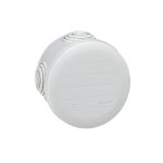 ليجراند - علبة التوصيل Plexo، 4 فتحة، IP55 IK07، دائري Ø70mm، ارتفاع 45mm، Grey