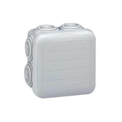 ليجراند - علبة التوصيل Plexo، 7 فتحة، مربع، 65x65x40mm، Grey