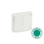 تصفية ليجراند - مفتاح بلكسو 66، مجوز، خطين، 20A، 250V، تركيب مسطح