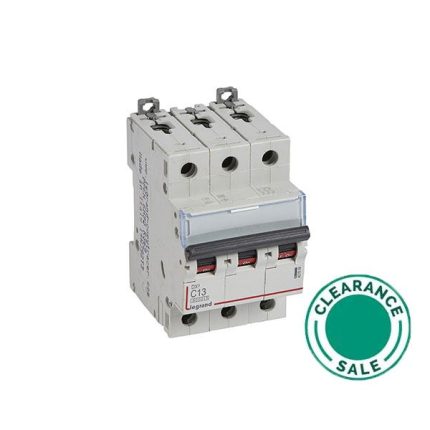 تصفية ليجراند - قاطع فرعي، DX³، 6000A، 3P، 13A، 10kA/400V، منحنى C