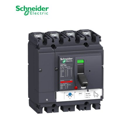 شنايدر - قاطع رئيسي 50 أمبير - ComPact NSX100F, 36 kA at 415 VAC, TMD Trip Unit 50A, 4P 4d
