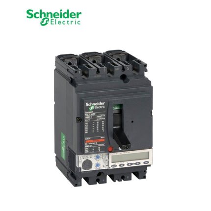 شنايدر - قاطع رئيسي 100 أمبير - ComPact NSX160H, 3P 3d, 70kA at 415 VAC, MicroLogic 5.2A Trip Unit 100A