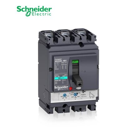 شنايدر - قاطع رئيسي 63 أمبير - ComPact NSX100HB1, 3P 3d, 75 kA at 690 VAC, TMD Trip Unit 63A