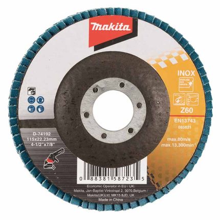 قرص صنفرة، 115×22.23 ملم، درجة الخشونة Z60