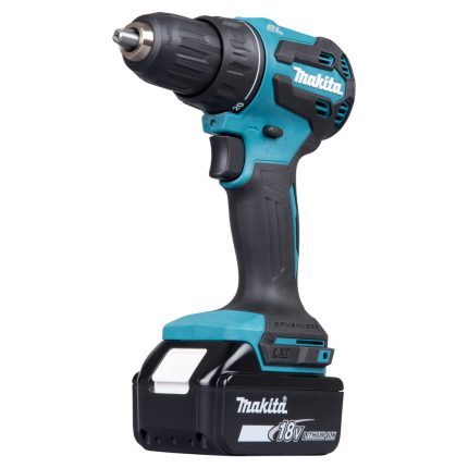 دريل حفر و فك وربط لاسلكي للخشب و الفولاذ، 18 فولت، 13مم، 65 نيوتن متر، 0 ~ 1900 دورة في الدقيقة، 1.7 كجم