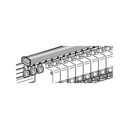 شنايدر - 1 مجموعة أغطية جانبية لقضيب التوصيل المشط (Comb Busbar) عدد 40 قطعة، 3 Pole، 4 Pole، 3 Pole + Neutral، متوافقة مع C60 و ID و DPN