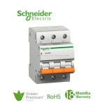 شنايدر - قاطع فرعي 3 خط - 40 أمبير - Domae, 3P, 40A, C Curve, 6000A