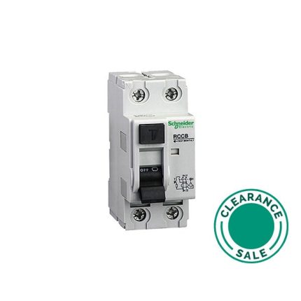 تصفية شنايدر - قاطع دوائر التسرب الأرضي ID، 2 قطب، 63A، الفئة AC، 300mA (جديد: A9R74263)