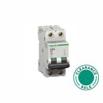 تصفية شنايدر -  قاطع فرعي، C60N، 50A، 2P، 127/415V، 2T، منحنى C