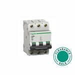 تصفية شنايدر -  قاطع فرعي، C60N، 10A، 3P، 127/415V، 3T (جديد: A9F44310)