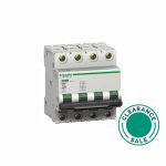 تصفية شنايدر -  قاطع فرعي، C60N، 10A، 4P، منحنى C (جديد: A9F44410)