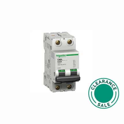 تصفية شنايدر -  قاطع فرعي، C60، 32A، 2P، 120/240V، منحنى K (جديد: A9F95232)