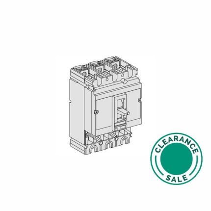 تصفية شنايدر - فاصل دائرة كهربائية، Compact NS100 DC، 100 A، 3P، ثابت، بدون وحدة تريب