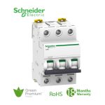 شنايدر - قاطع فرعي 3 خط - 6 أمبير - Acti9 iC60L, 3P, 6A, C Curve