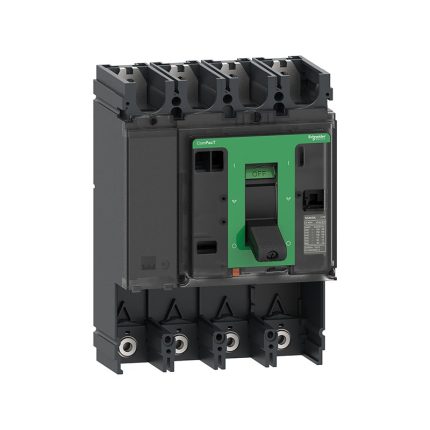 شنايدر - هيكل قاطع أساسي، ComPacT NSX630S، قدرة قطع 100kA عند 415VAC، 4P، إطار 630A، بدون وحدة فصل