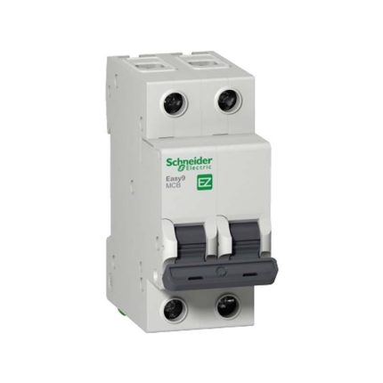 شنايدر - قاطع فرعي 2 خط - 32 أمبير - C Curve, 6000A, 230 V - Easy9