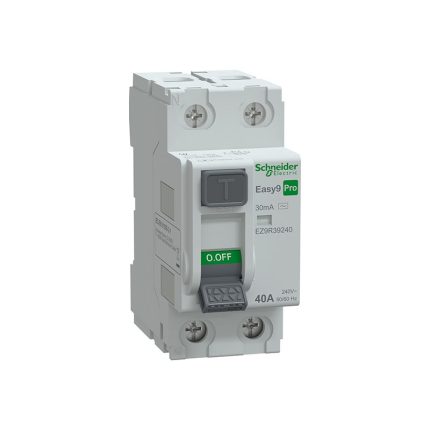 SCHNEIDER -RCCB, Easy9 Pro, 2P, 40A, AC Type, 30mA