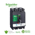 شنايدر - قاطع رئيسي 400 أمبير - EasyPact CVS400F, 36kA at 415 VAC, 400 A ETS 2.3 electronic trip unit, 3P 3d