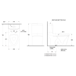 ⁦كرسي دورة مياه أوركس 30 سم - نابولي⁩ - الصورة ⁦3⁩