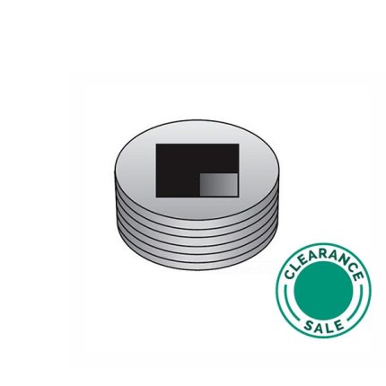 تصفية او زي جدني -غطاء قناة، رأس مستوي، حديد مطاوع، 1 بوصة