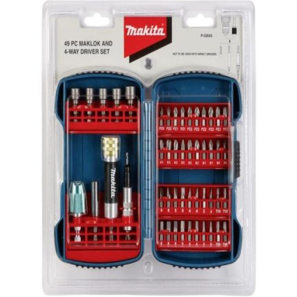 طقم 49 قطعة ماكلوك للأغراض العامة و مجموعة مفك ذو 4 اتجاهات, P-52071